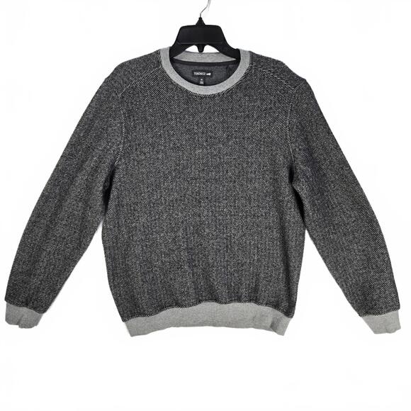 Toad&Co Sweaters - Toad&Co Men's Medium Recycled Wool Blend Crew Neck Sweater Gray Marled Texture